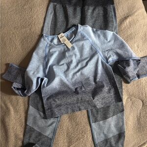 Victoria's Secret Pink Seamless Top in Light Blue